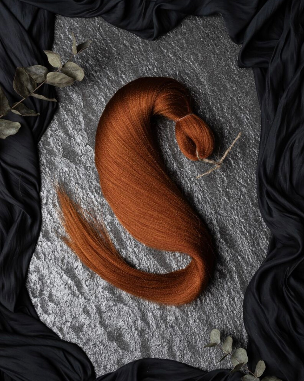 Cinnamon Premium hair fiber for fiber braid hairstyles, Kalve