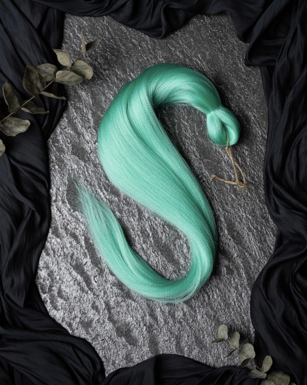 Turquoise Premium hair fiber for fiber braid hairstyles, Kalve