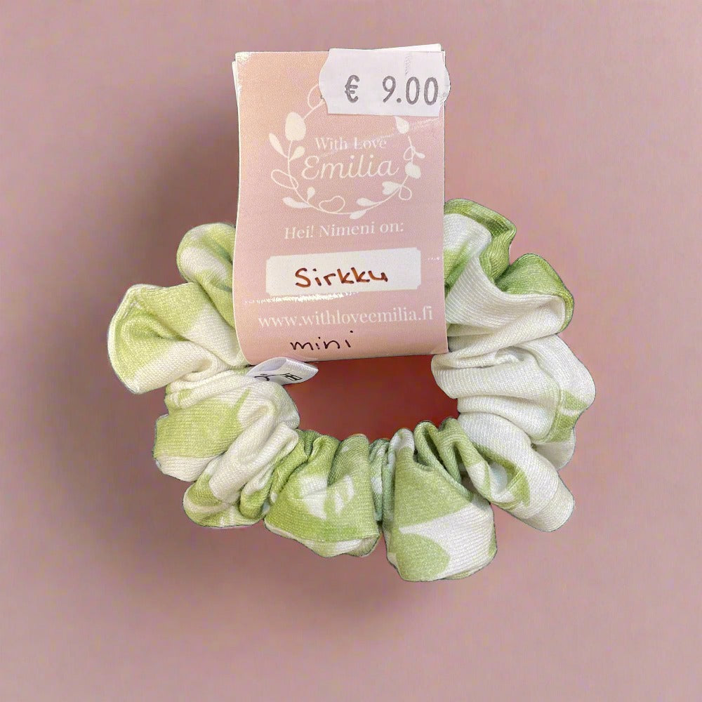 With Love Emilia -scrunchie, mini (many different)