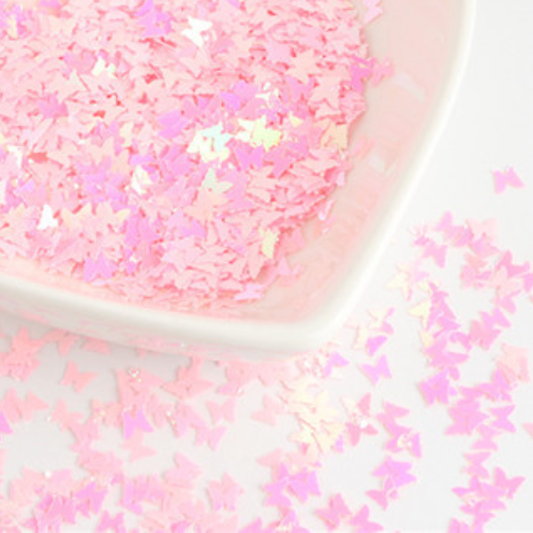 Butterfly glitter, 5 g (different colors)