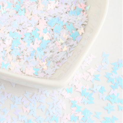 Butterfly glitter, 5 g (different colors)