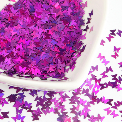Butterfly glitter, 5 g (different colors)