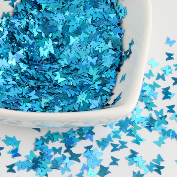 Butterfly glitter, 5 g (different colors)