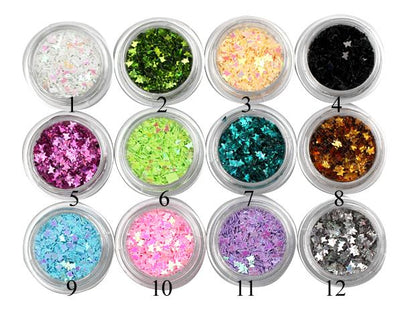 Butterfly glitter, 5 g (different colors)