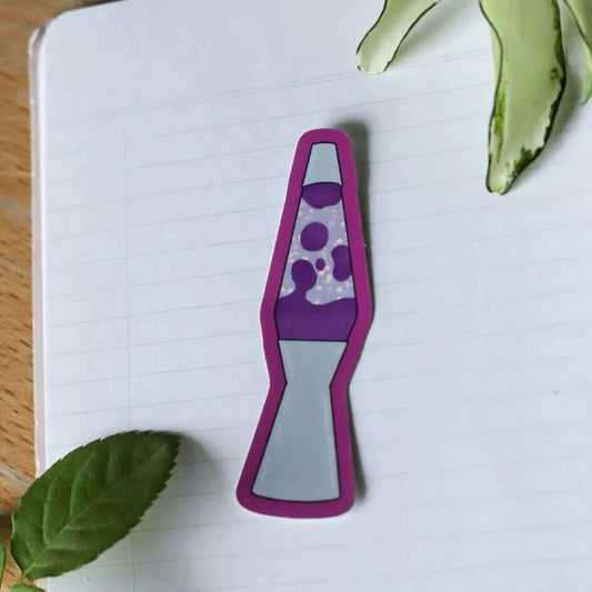 Lava lamp glitter sticker